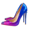 Gradient rivet high heels See size chart under “more details”