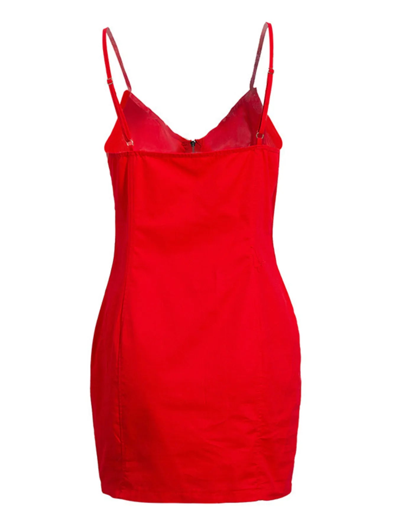 Zip-Front Bodycon Mini Dress – Plus Size