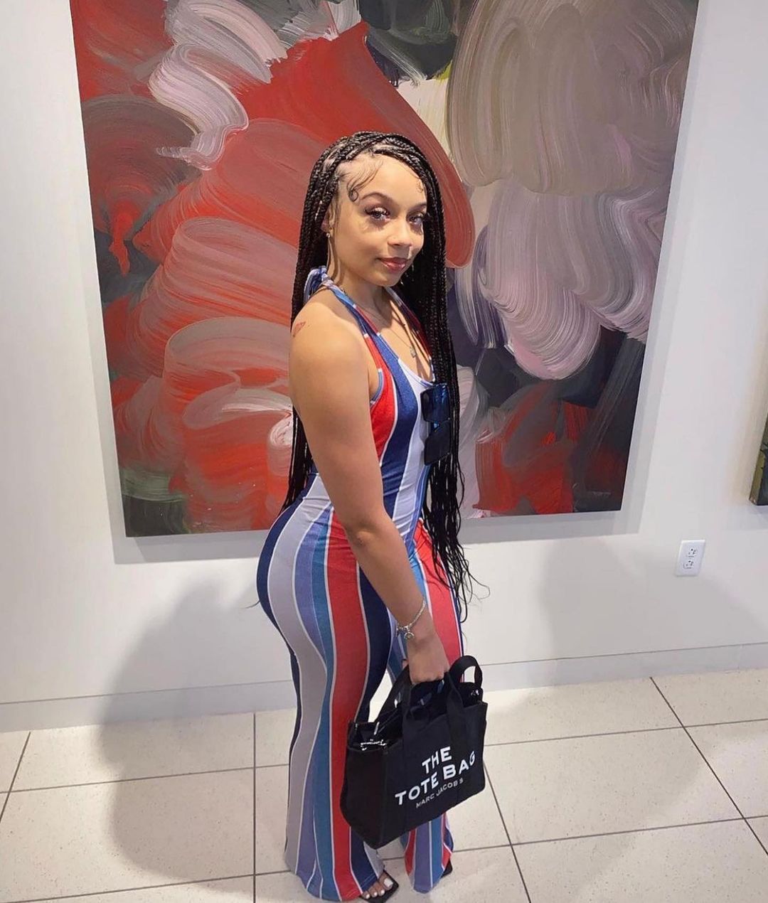 Slim Fitting Printed One Piece Flare Pants