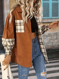 Plus Size Vintage Jacket Plaid Jacket Long-sleeved Lapel Shirt See size chart under “more details”