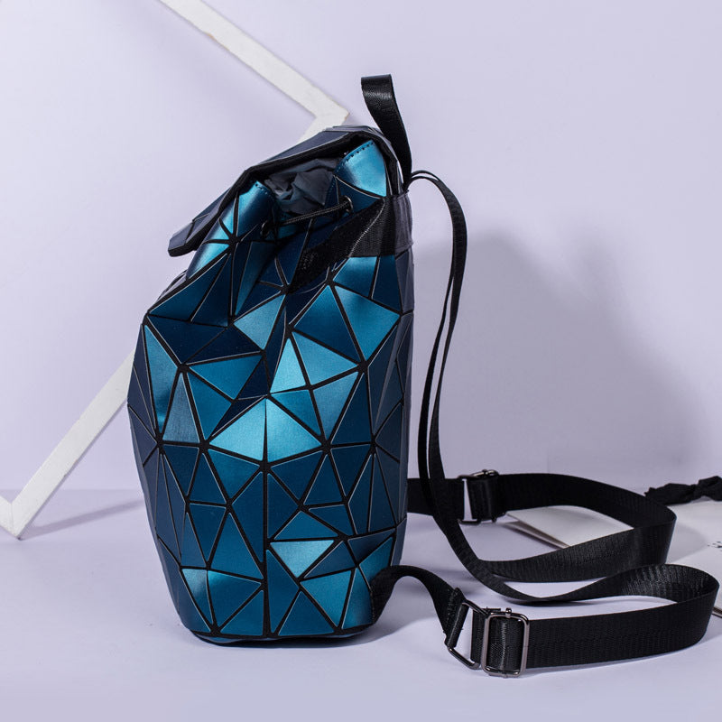 Ladies Fashion Geometric Backpack See size chart under “more details”