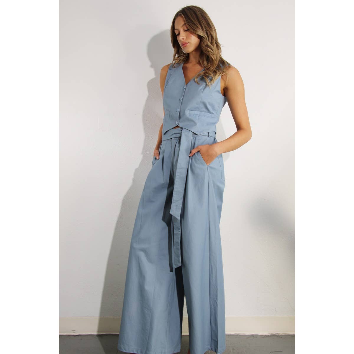 The Parker Cotton Vest and Pants Set