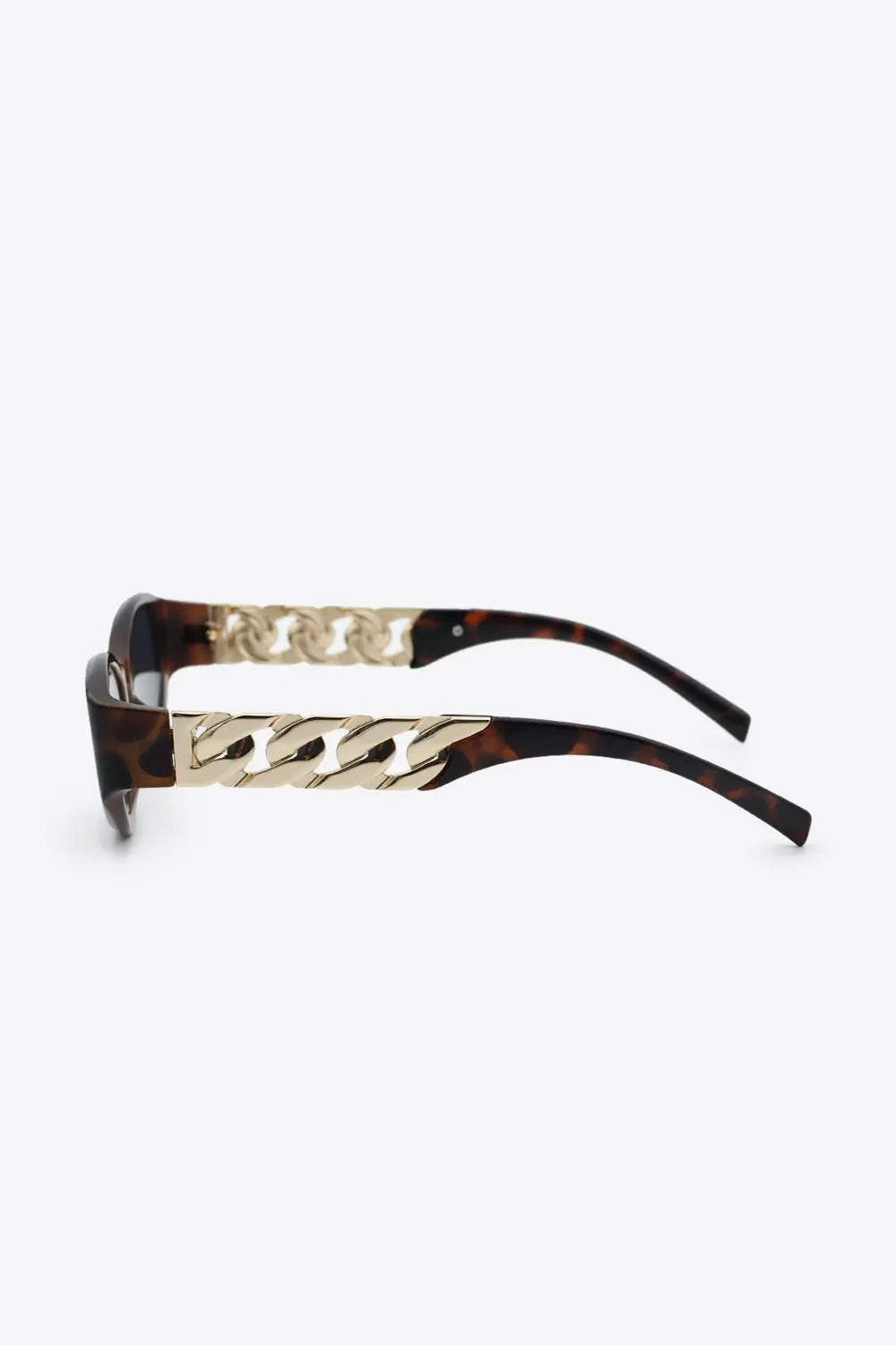 Chain Detail Cat Eye Sunglasses – UV400 Fashion Shades