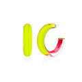 Small Illusion Inside Out Lucite Hoop Earrings See size chart under “more details”