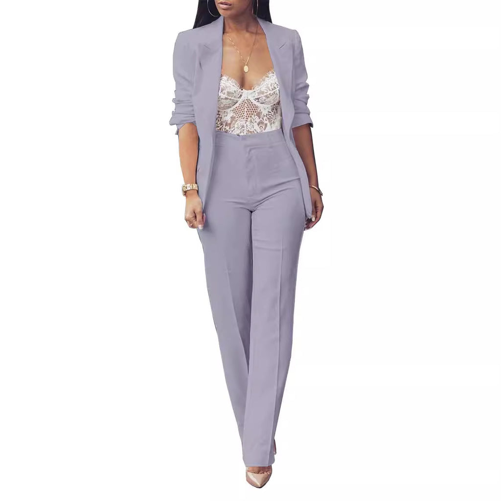 Pure Long Sleeveless Simple Draping Wide Leg Casual Suit See size chart under “more details”