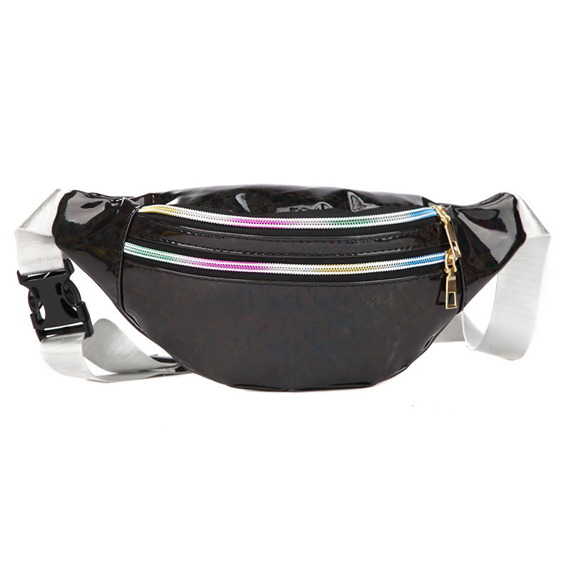 Double Pocket Holographic Fanny Pack See size chart under “more details”