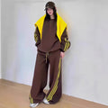 Womens Thickened AutumnWinter Hoodie And Casual Two-Piece Sports Set See size chart under “more details”