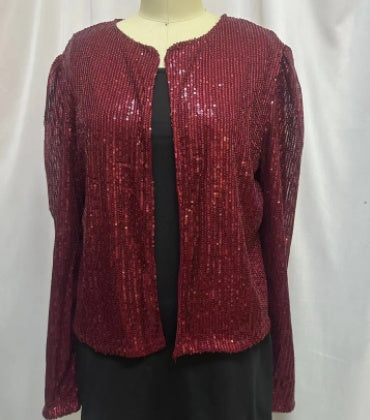 Women's jacket sequined jacket See size chart under “more details”