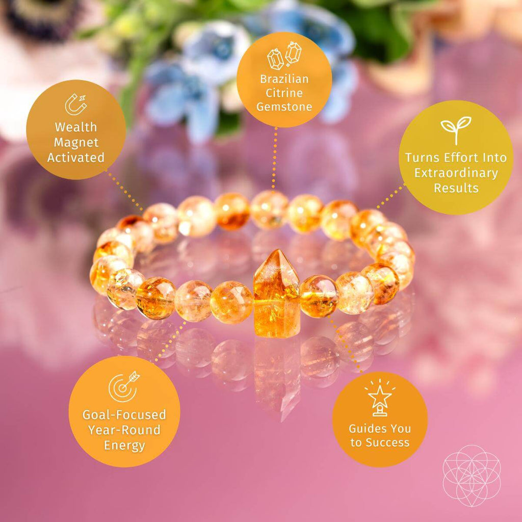Stellar Radiance Citrine Bracelet For Daily Confidence