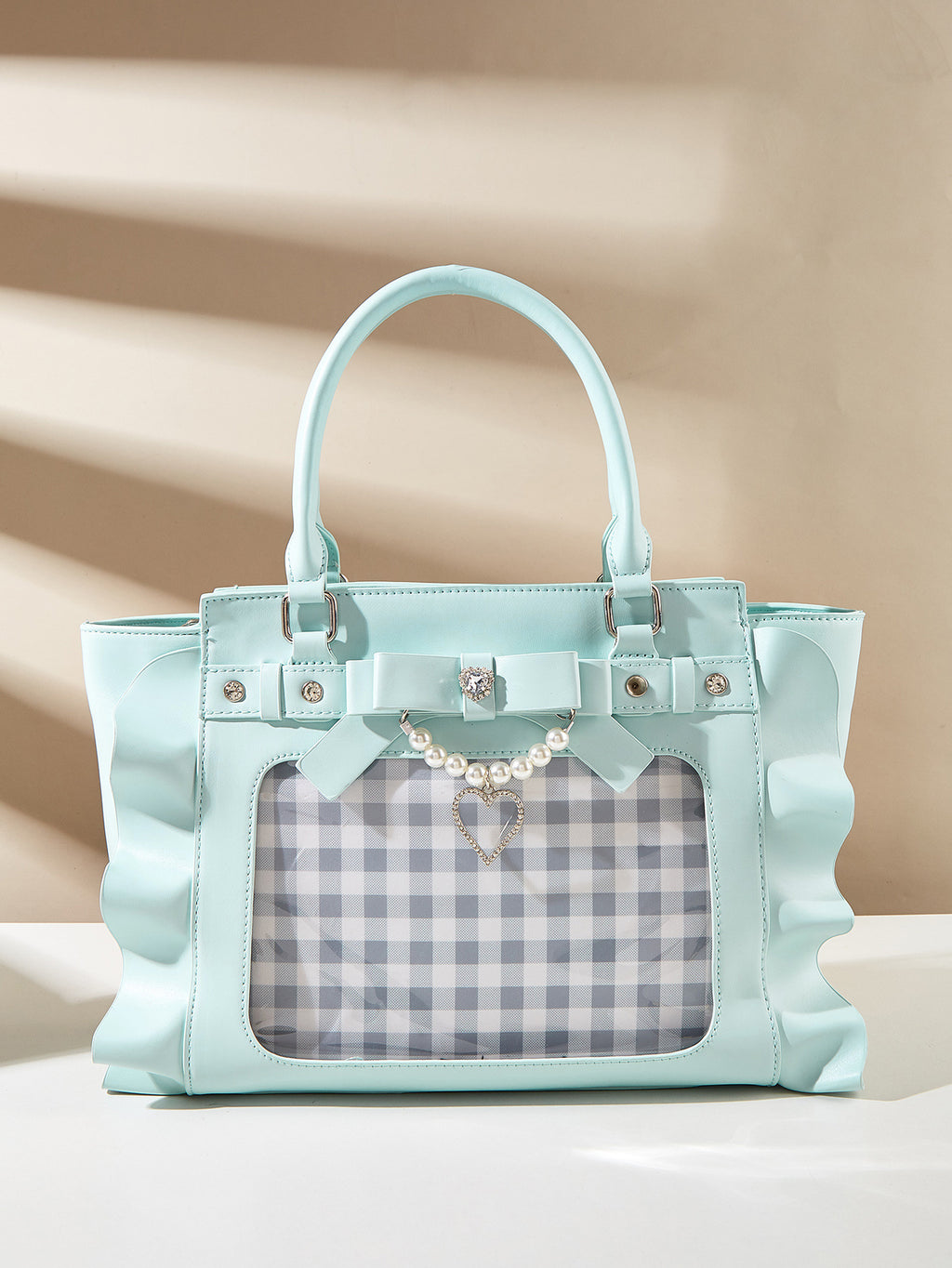 Love Handbag Lace Pearl Women's Messenger Bag See size chart under “more details”