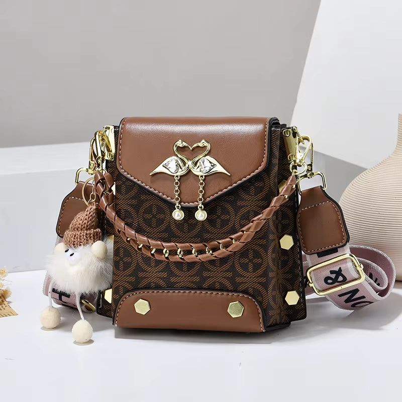Fashionable Crossbody Flip Cover Bag See size chart under “more details”