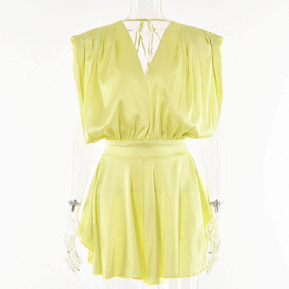 Women's Loose Design Culottes Jumpsuit Tops See size chart under “more details”