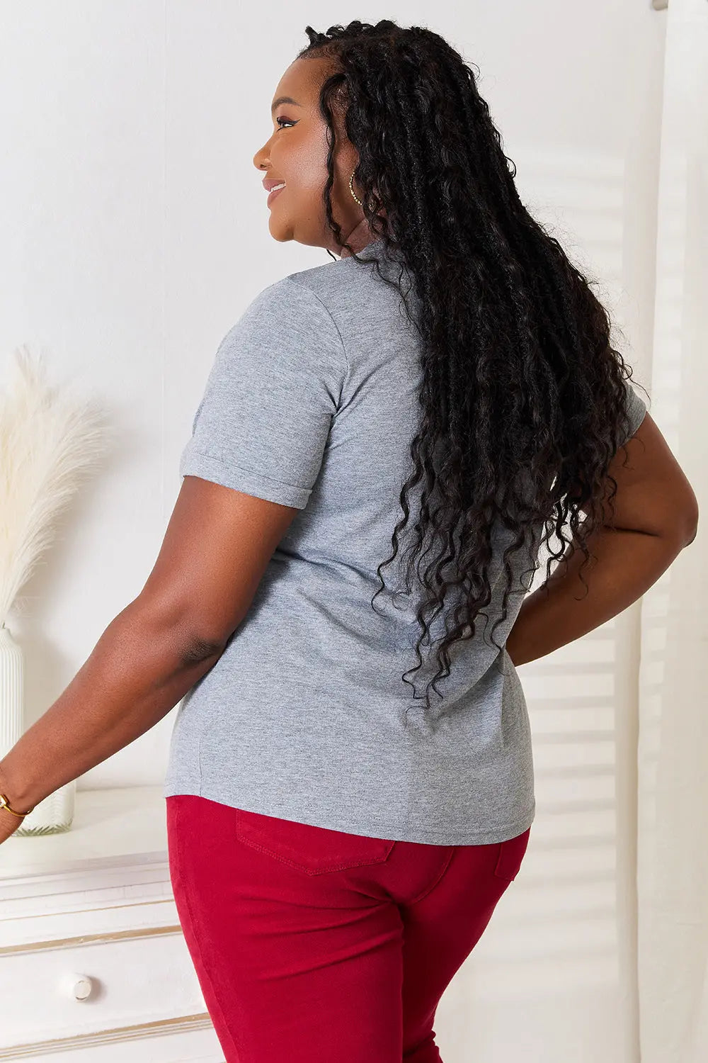 Simply Love "I'M NOT GETTING READY TODAY" Womens Graphic T Shirt