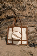 Large Rattan Tote See size chart under “more details”