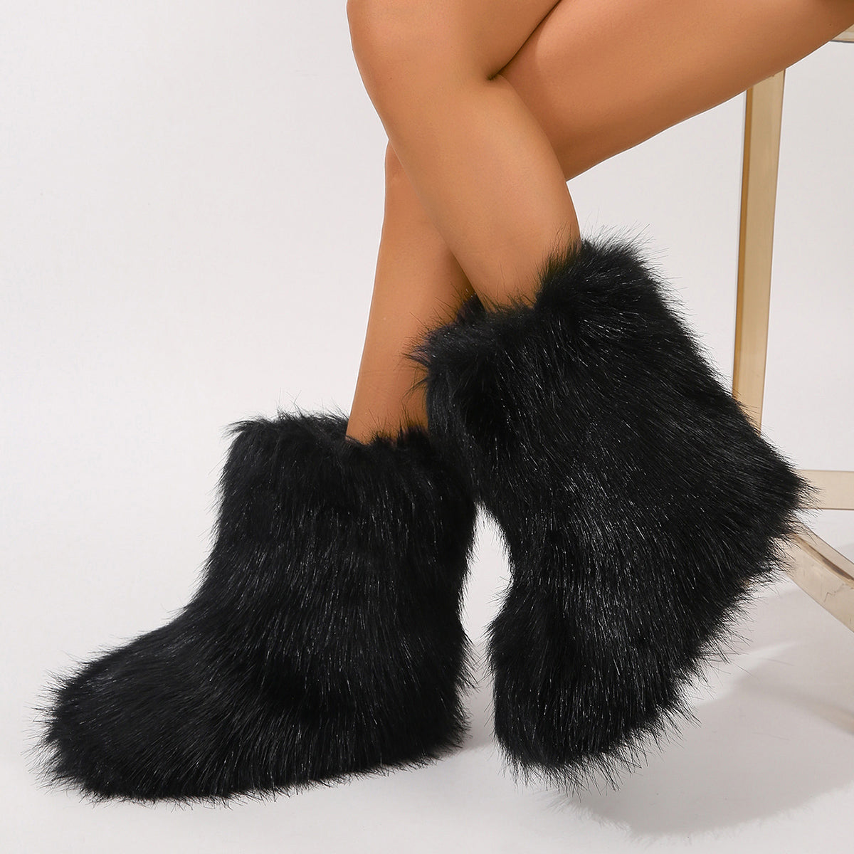 Stylish Personalized Winter Boots For Women - Adorable Spicy Girl Mid-Length Snow Boots, Cozy And Warm See size chart under “more details”