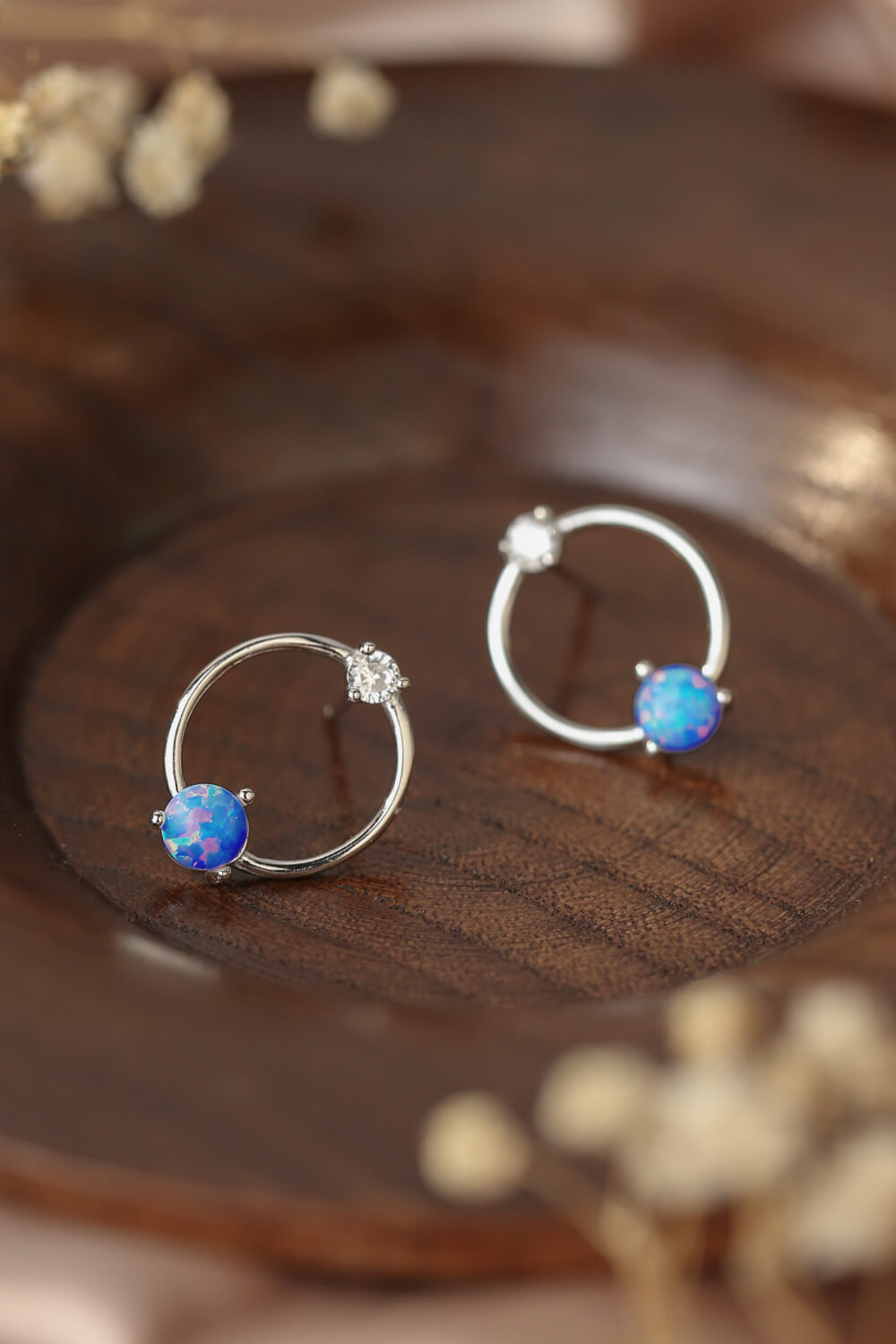 New Beginnings Opal Earrings – Elegant Minimalist Design