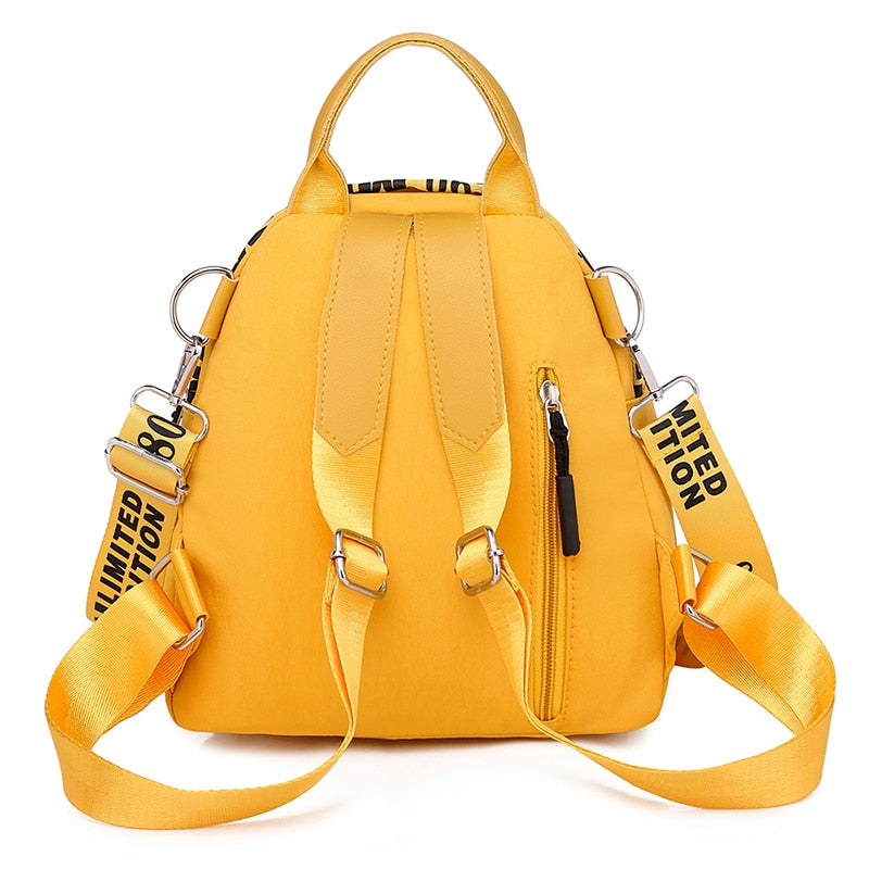 Fashion orange pendant backpack See size chart under “more details”