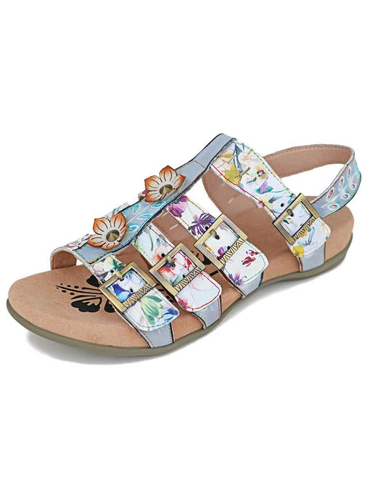 Starlit Confidence Giselle Bohemian Leather Sandals
