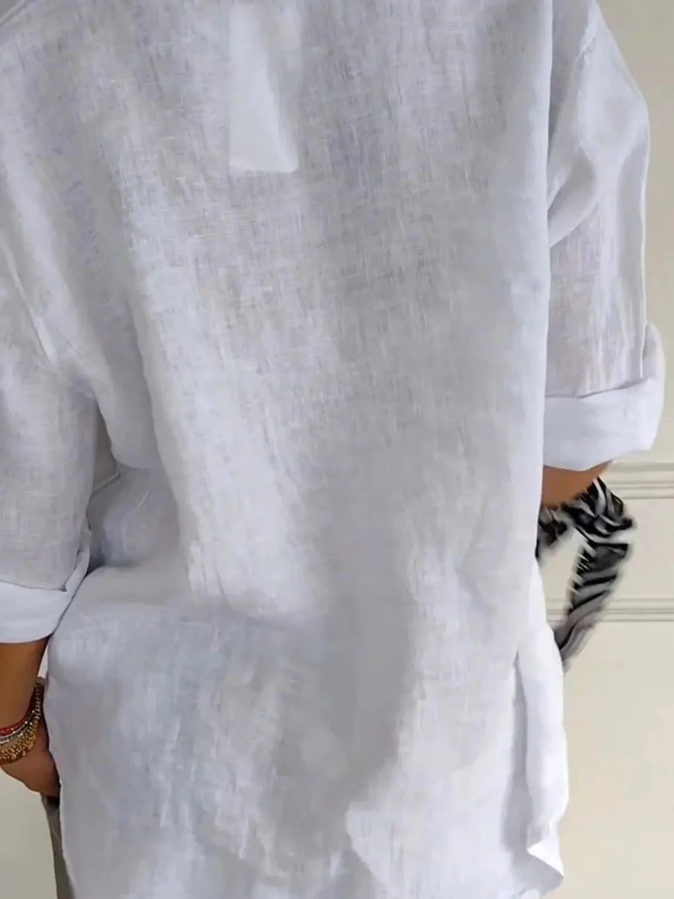 Celestial Chic Linen Blouse