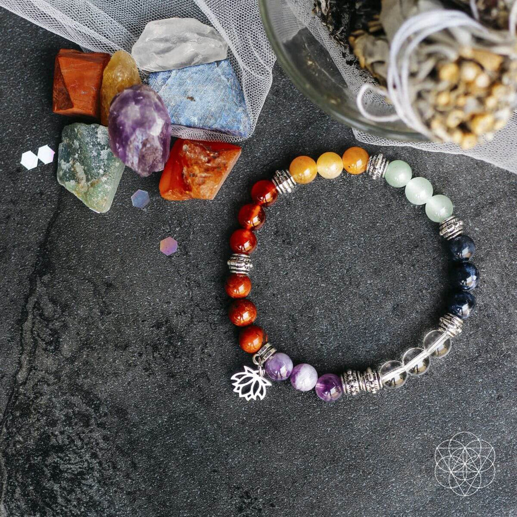 Moonlit Confidence Chakra Bracelet And Healing Stones