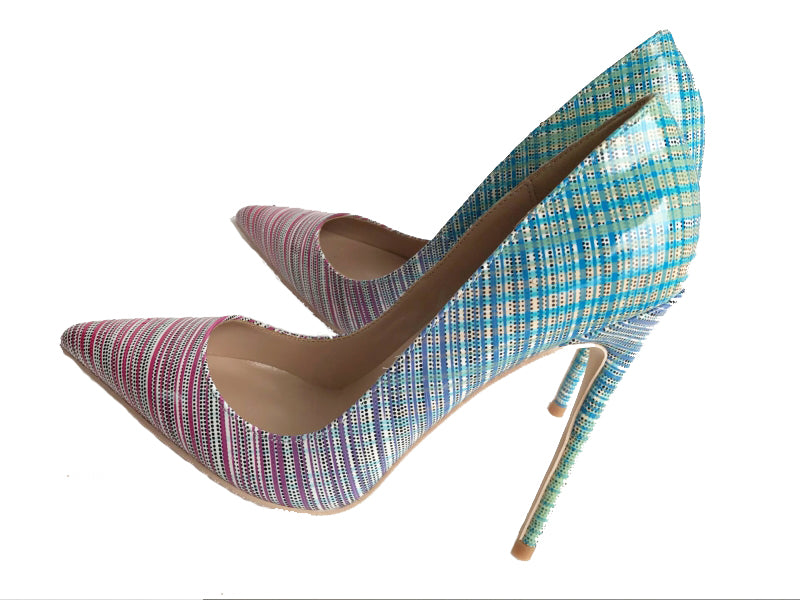 Ladies colorful gradient heels See size chart under “more details”