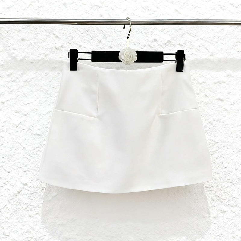 Womens Fashionable Deep V-Neck Heavy-Detailed Beaded Blazer And Skirt Set See size chart under “more details”