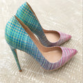 Ladies colorful gradient heels See size chart under “more details”