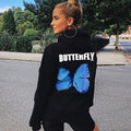 New Butterfly Pattern Hooded Sweater For Men And Women See size chart under “more details”