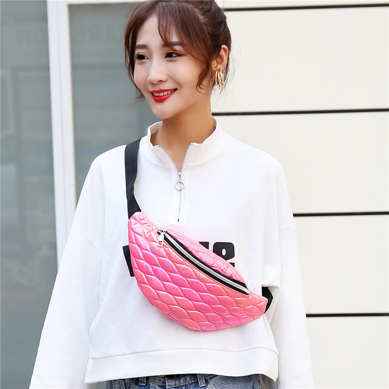 Laser embossed fashion messenger bag See size chart under “more details”