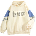 Women's Long-sleeved Casual Plus Size Loose Top Trendy Hit Color Hoodie See size chart under “more details”
