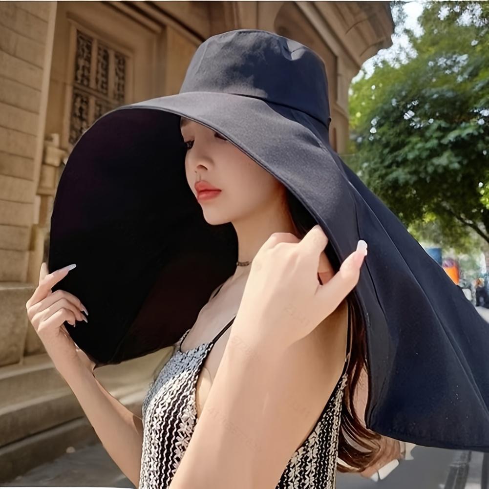 Beach Sun Hat, Neck UV Protection Sun Hat