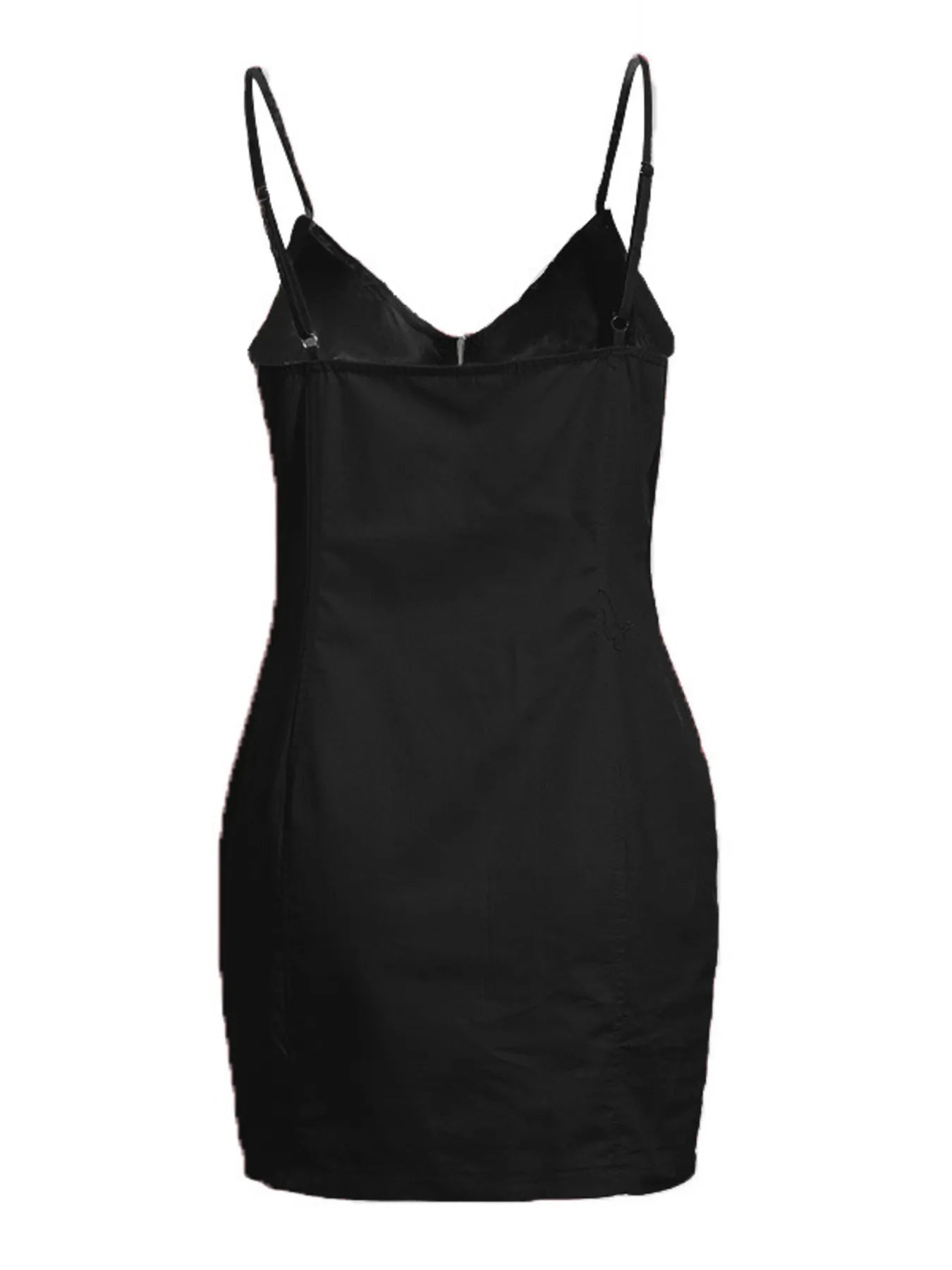Zip-Front Bodycon Mini Dress – Plus Size