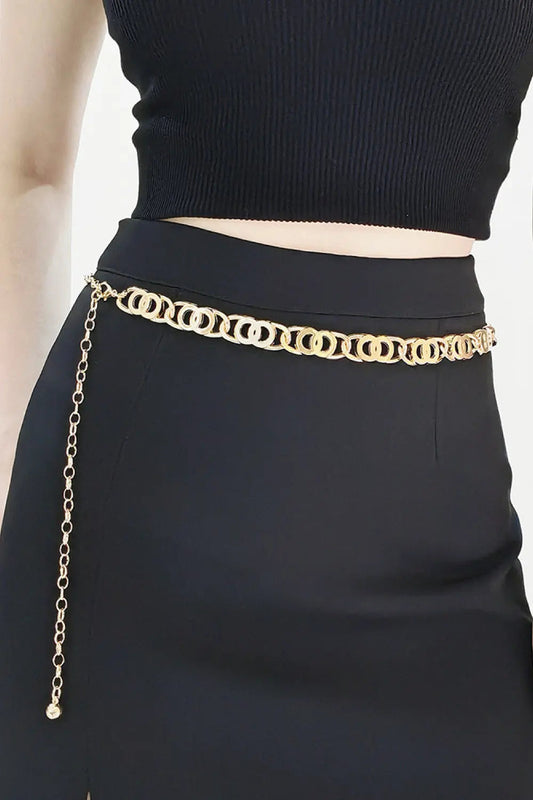 Luminous Elegance Alloy Lobster Clasp Belt