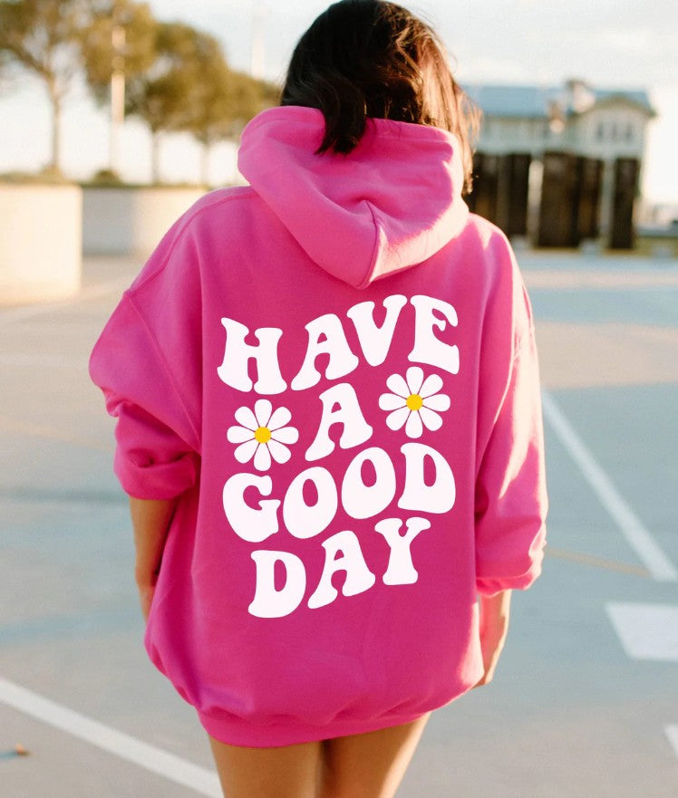 Spring And Autumn Men's Women's Hoodie Flower Print Casual Hoodie See size chart under “more details”