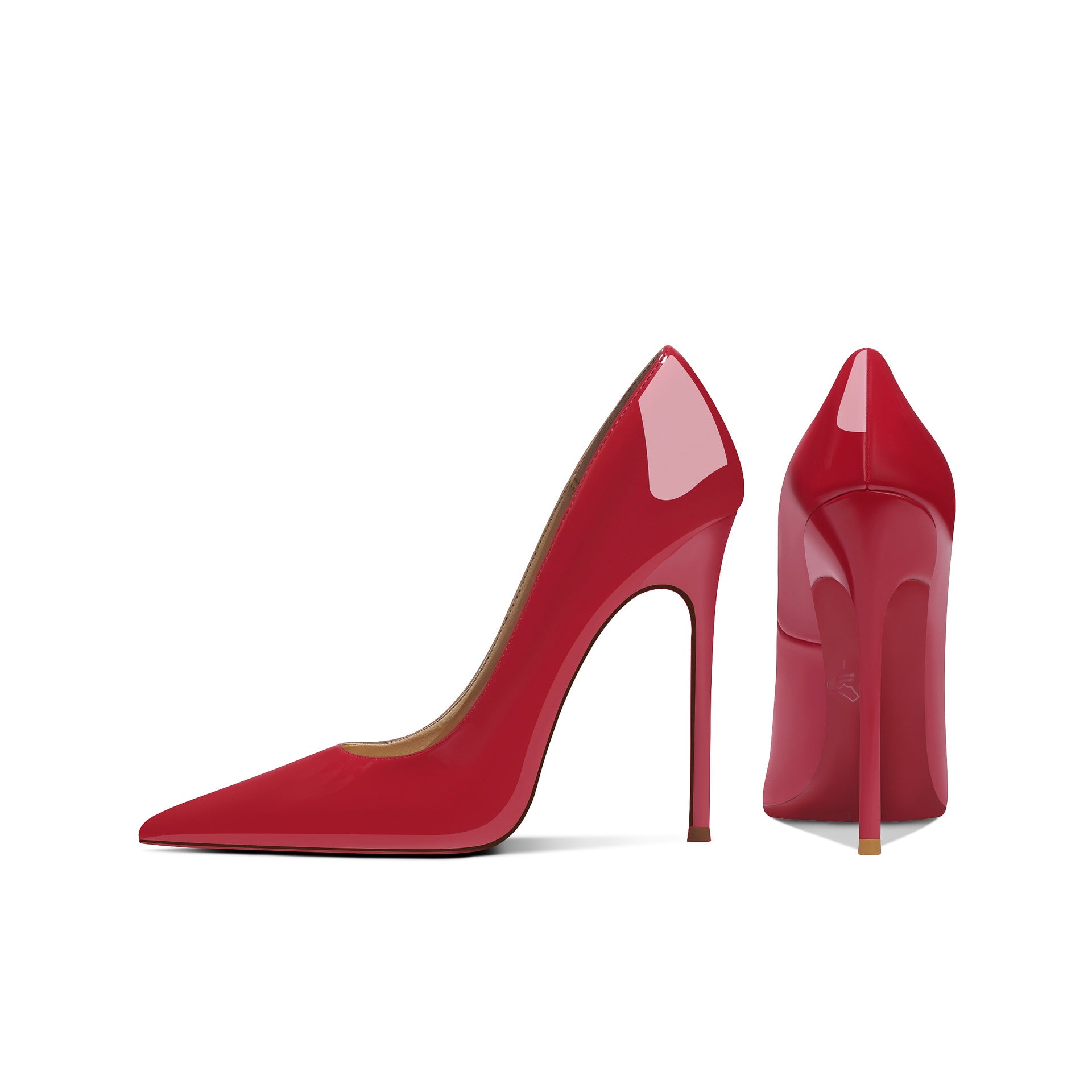 Summer 8cm Wine-Red High Heels For Women