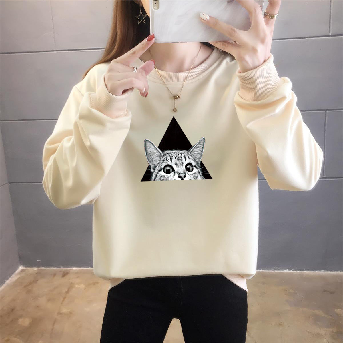 Cartoon Round Neck Top Trendy Plus Size Women's Clothing See size chart under “more details”