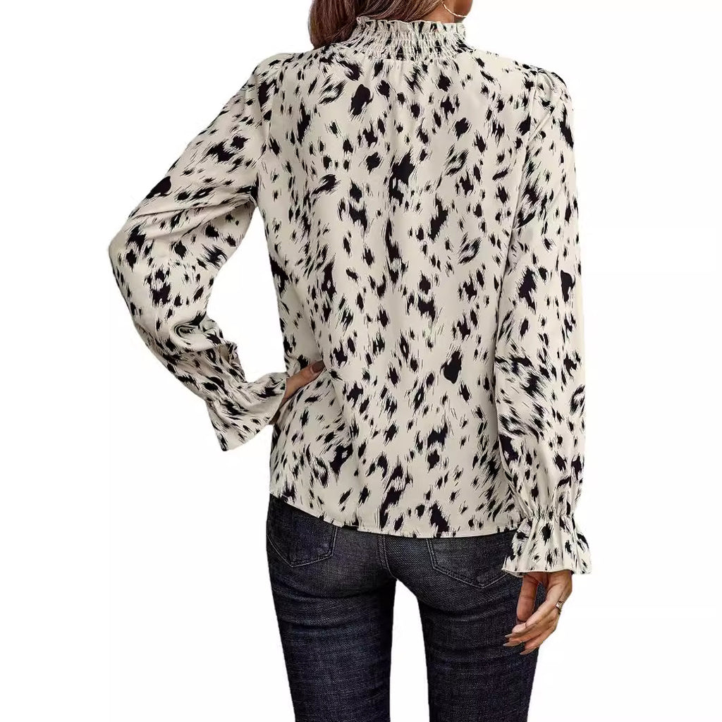 Women's Long Sleeve Turtleneck Shirt See size chart under “more details”