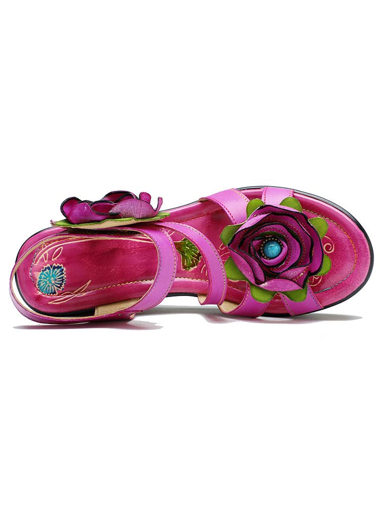 Stellar Radiance Rose Wedge Sandals Trendsetting Comfort