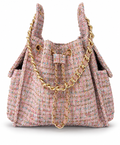 Bayshore Bucket Bag Medium - Pink Confetti Tweed