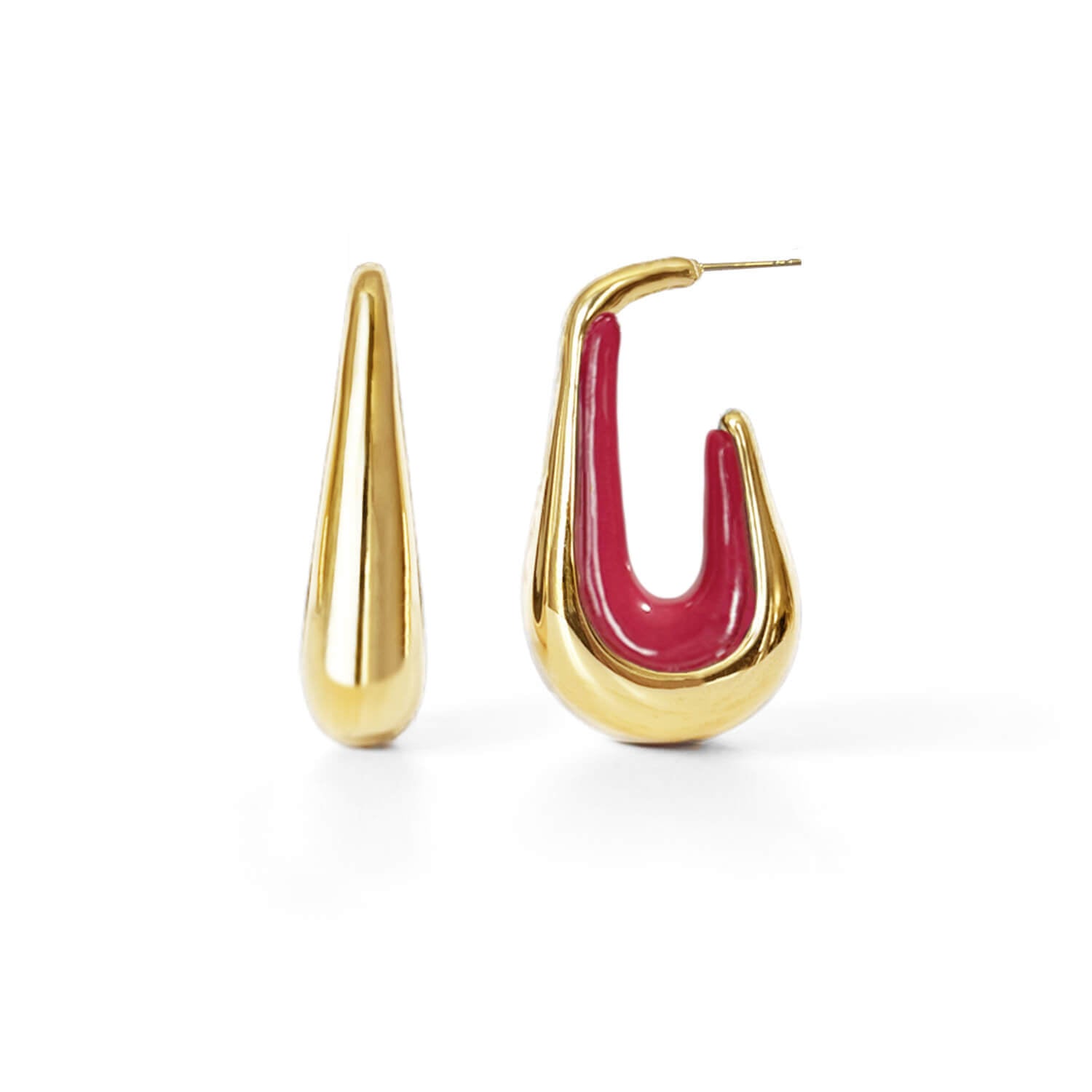Drop Hoop Earrings