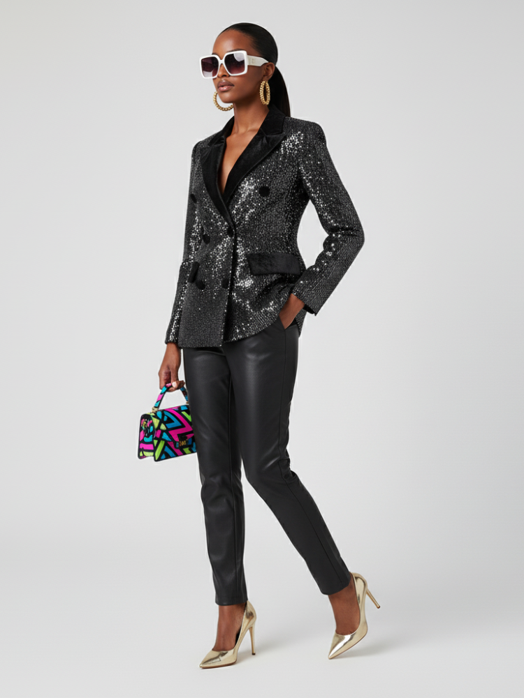 Double-Breasted Blazer Jacket WEST VILLAGE BYMANYC ® New York See size chart under “more details”