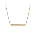 Diamond Cut Bar Necklace See size chart under “more details”