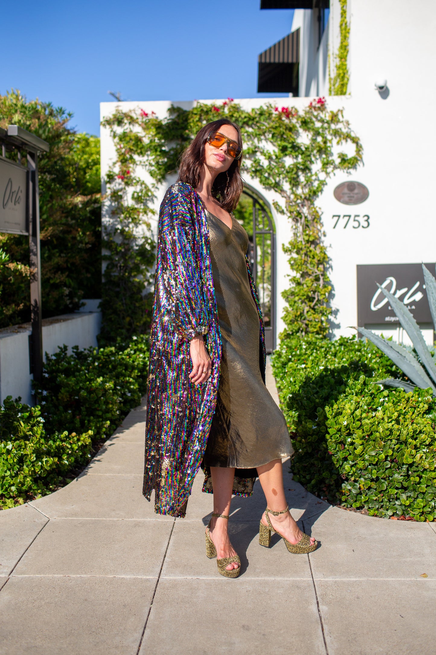 Rainbow Rage Sequin Cocoon Jacket PRE-ORDER