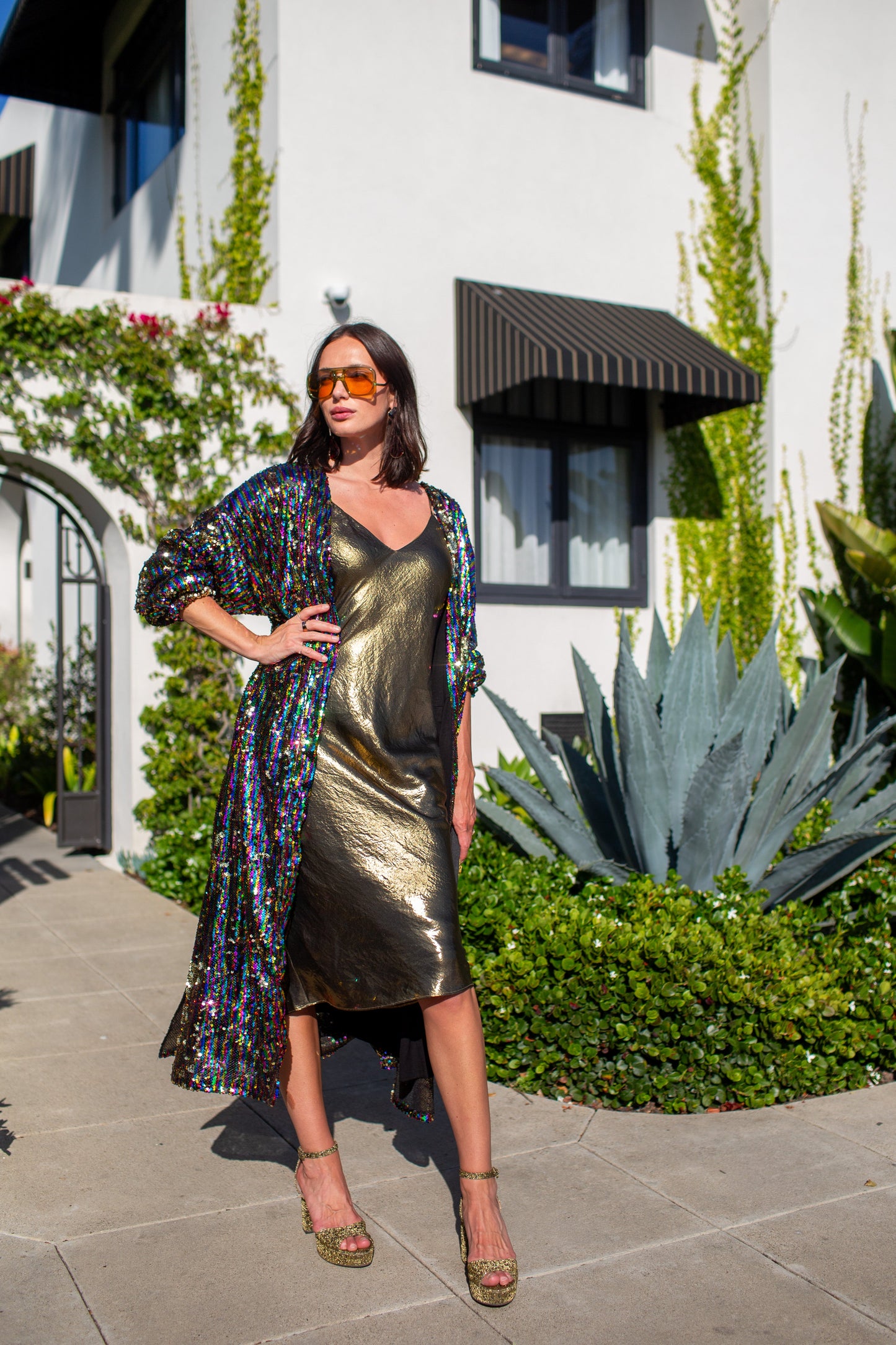 Rainbow Rage Sequin Cocoon Jacket PRE-ORDER