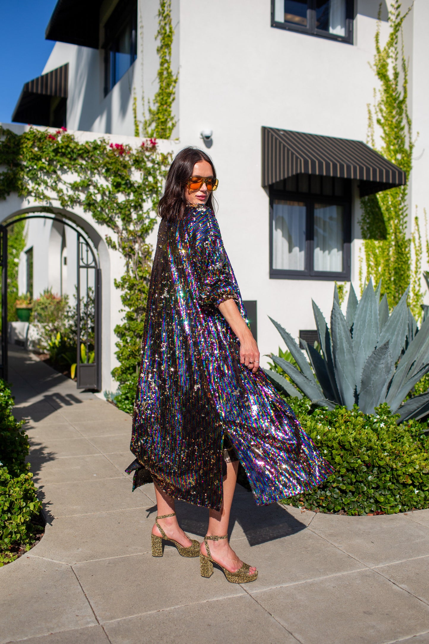 Rainbow Rage Sequin Cocoon Jacket PRE-ORDER