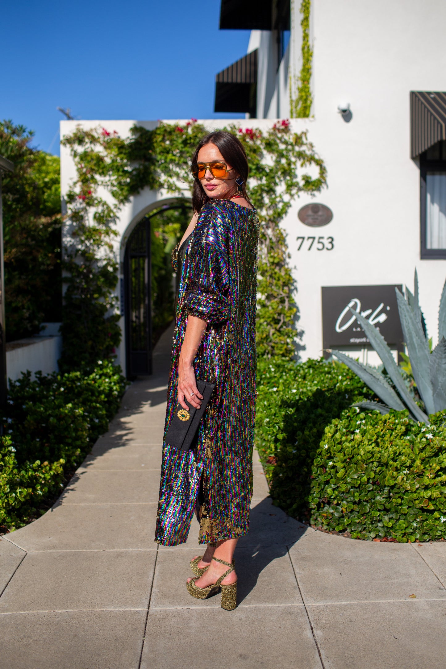 Rainbow Rage Sequin Cocoon Jacket PRE-ORDER