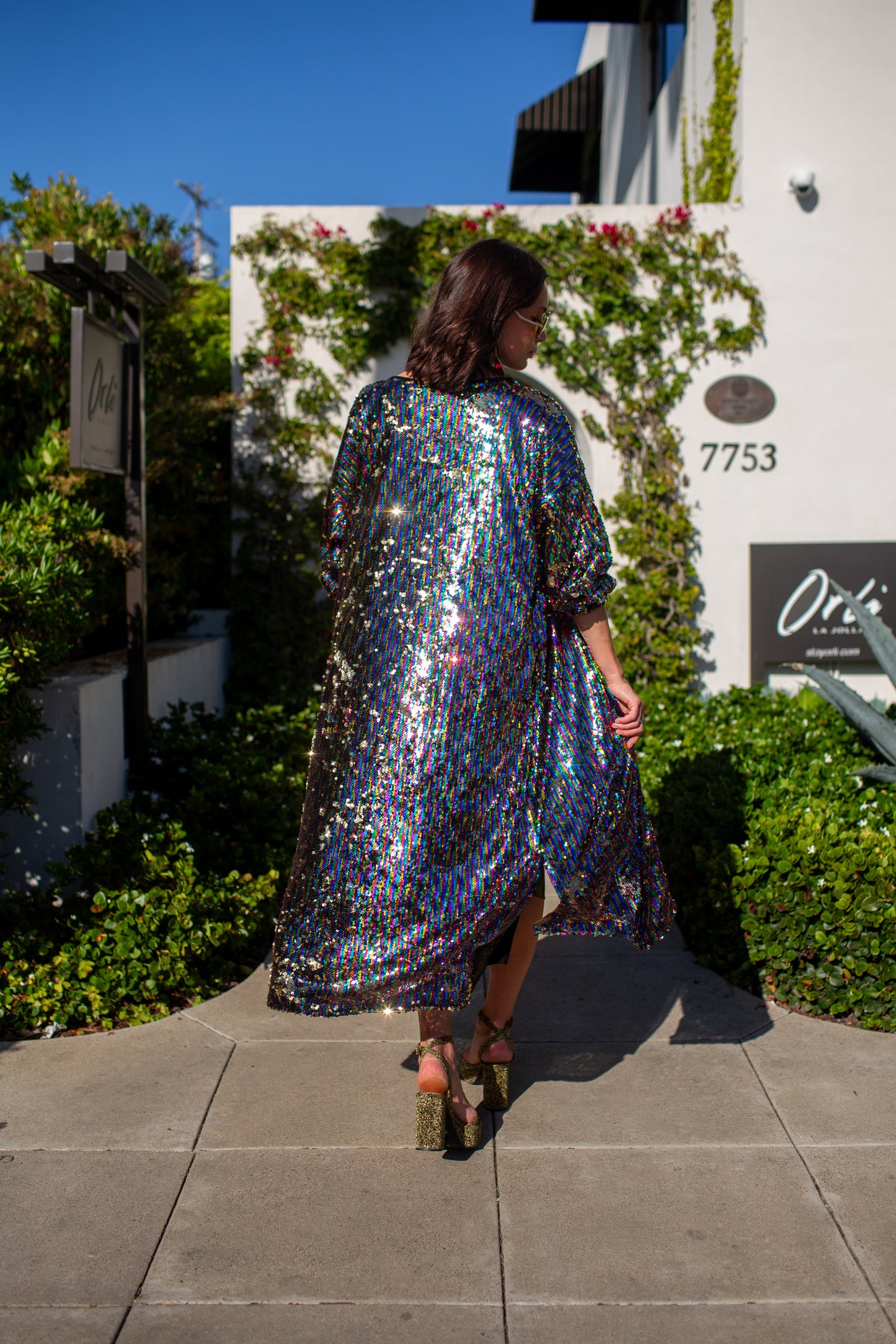 Rainbow Rage Sequin Cocoon Jacket PRE-ORDER