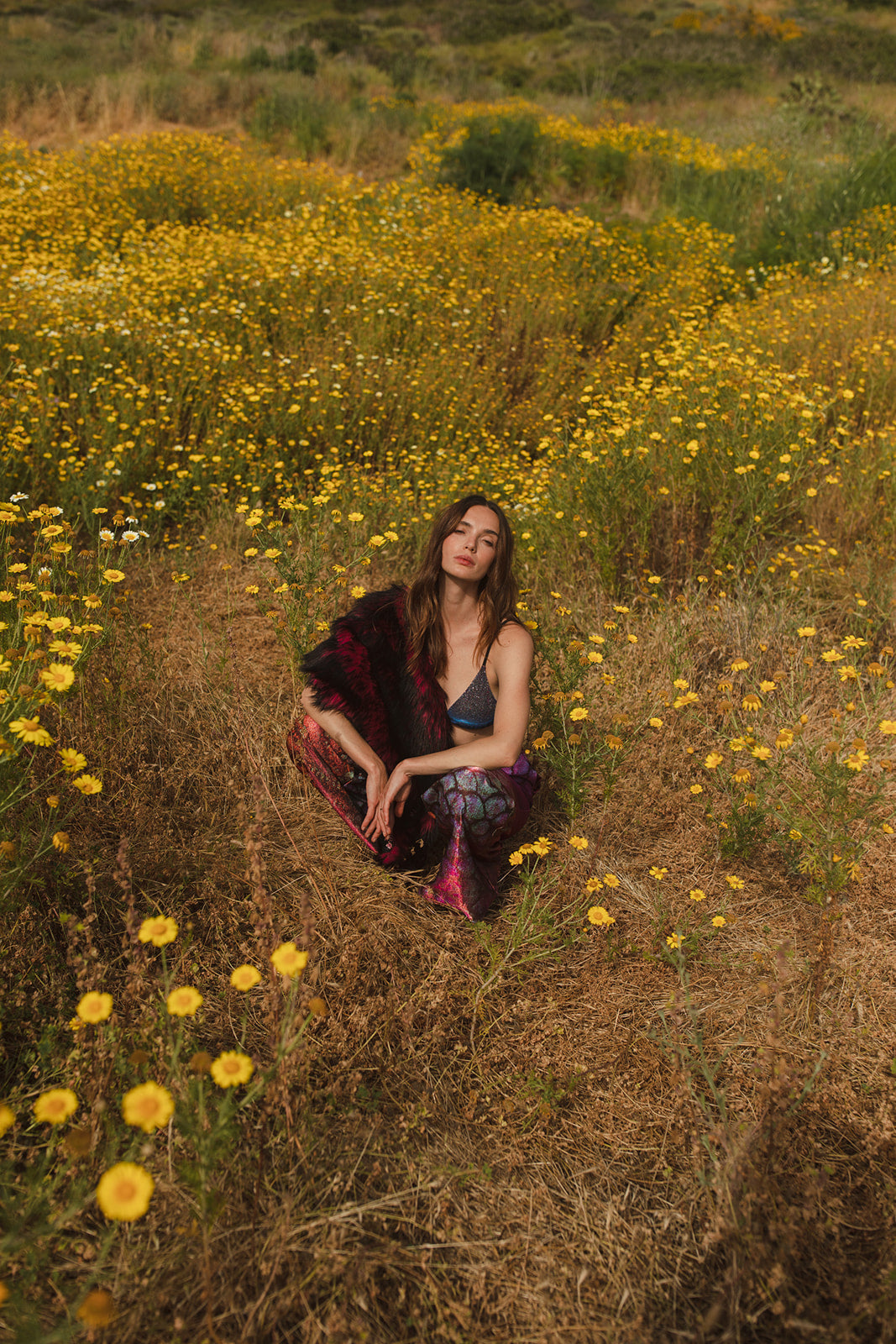 Sangre Faux Fur Shawl