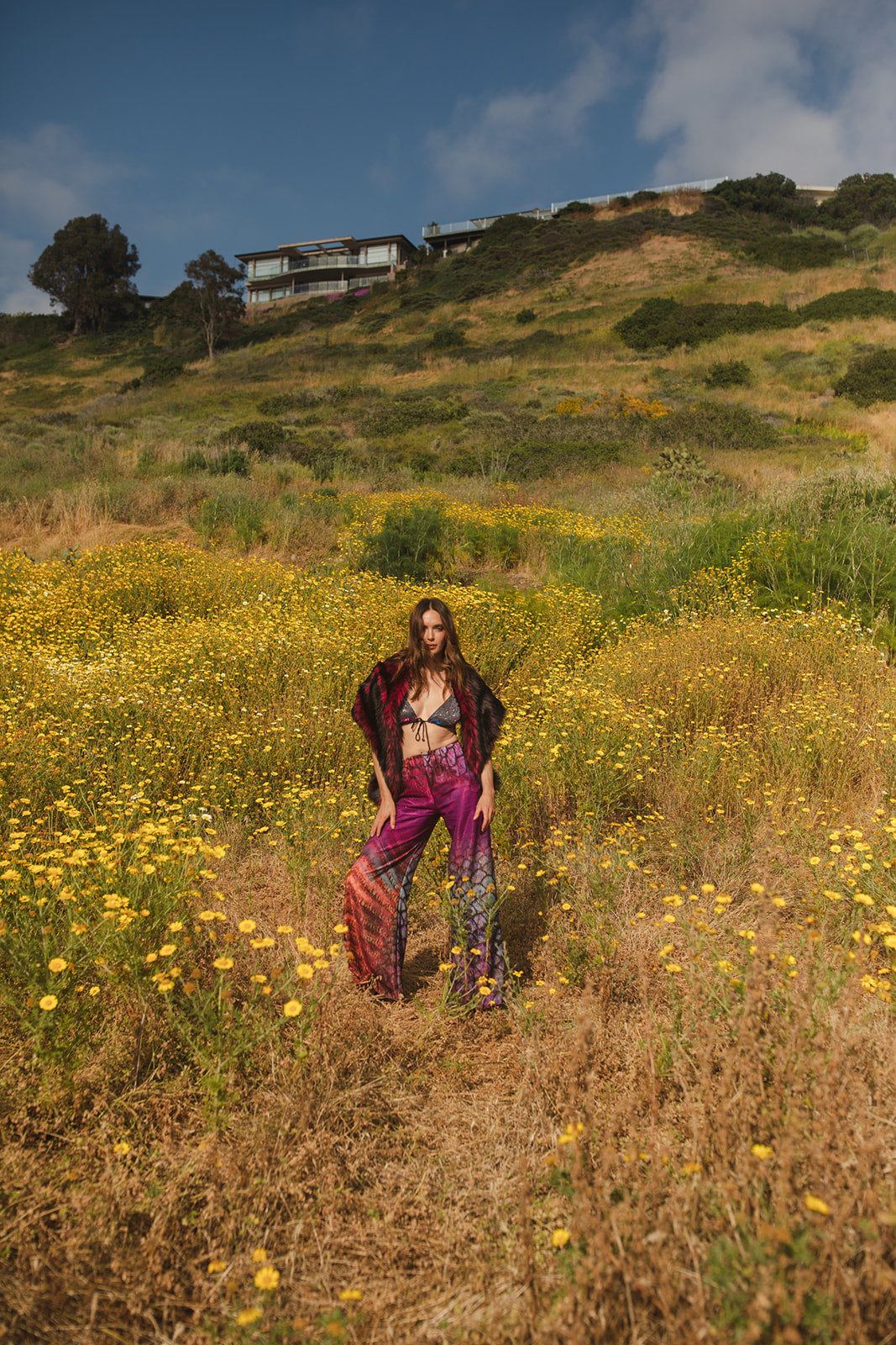 Sangre Faux Fur Shawl