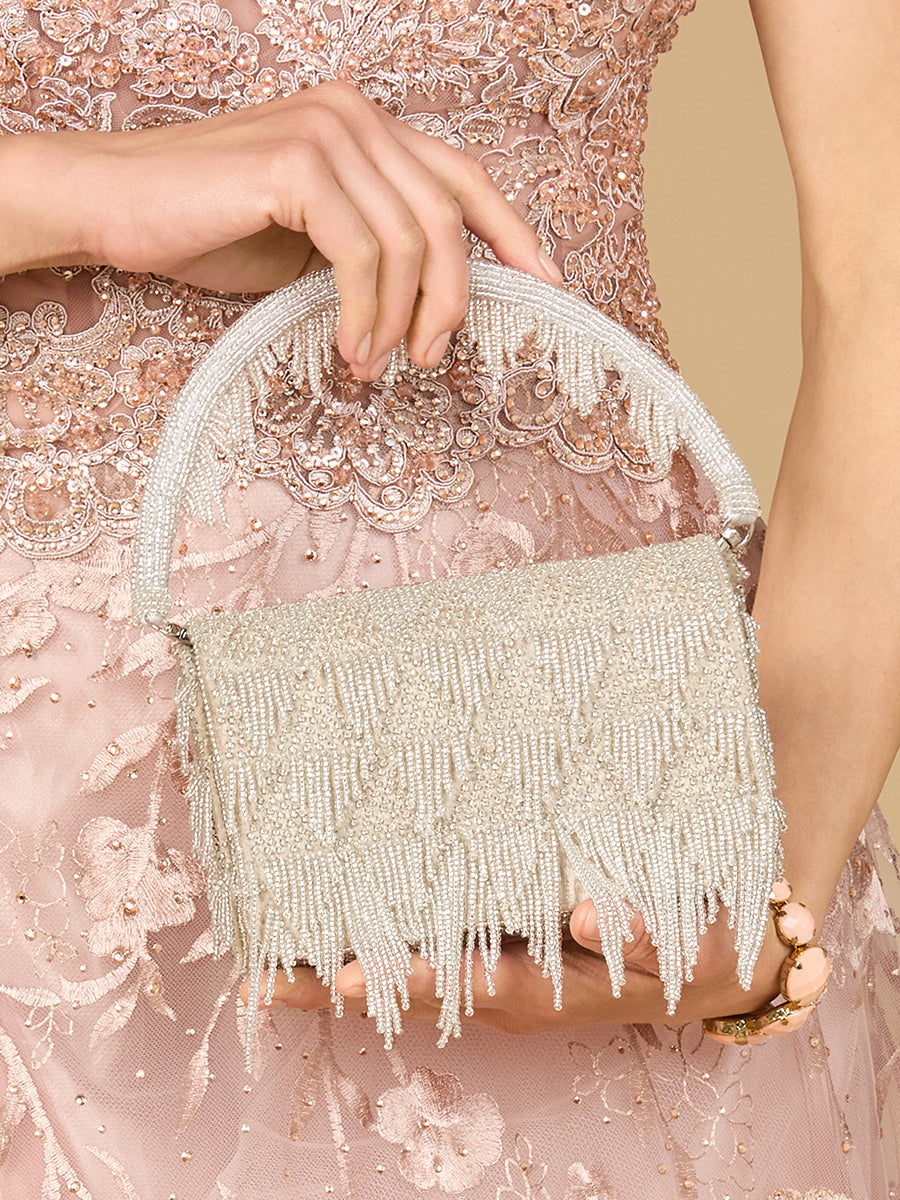 Silver Arm Candy Clutch Bag See size chart under “more details”